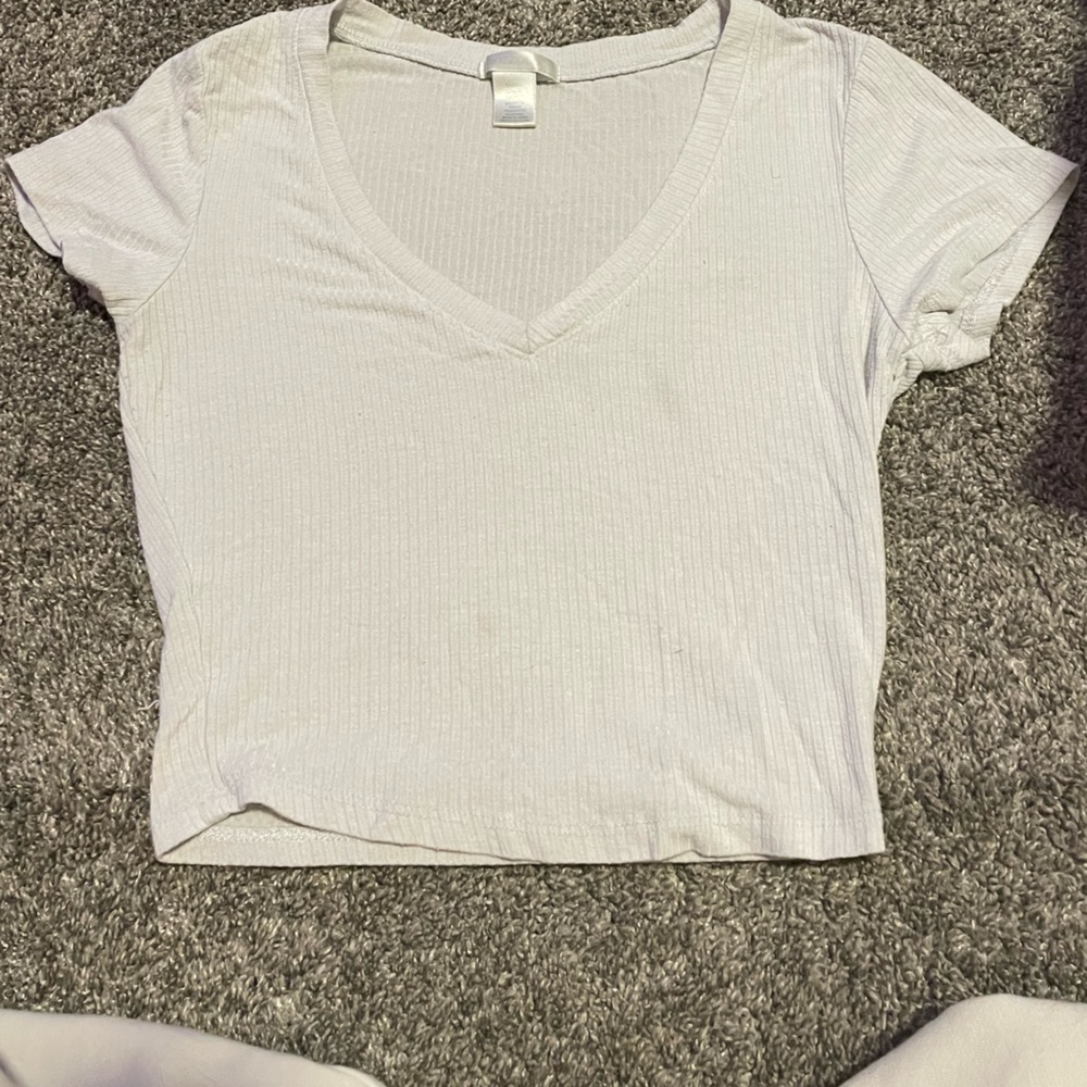 White crop top